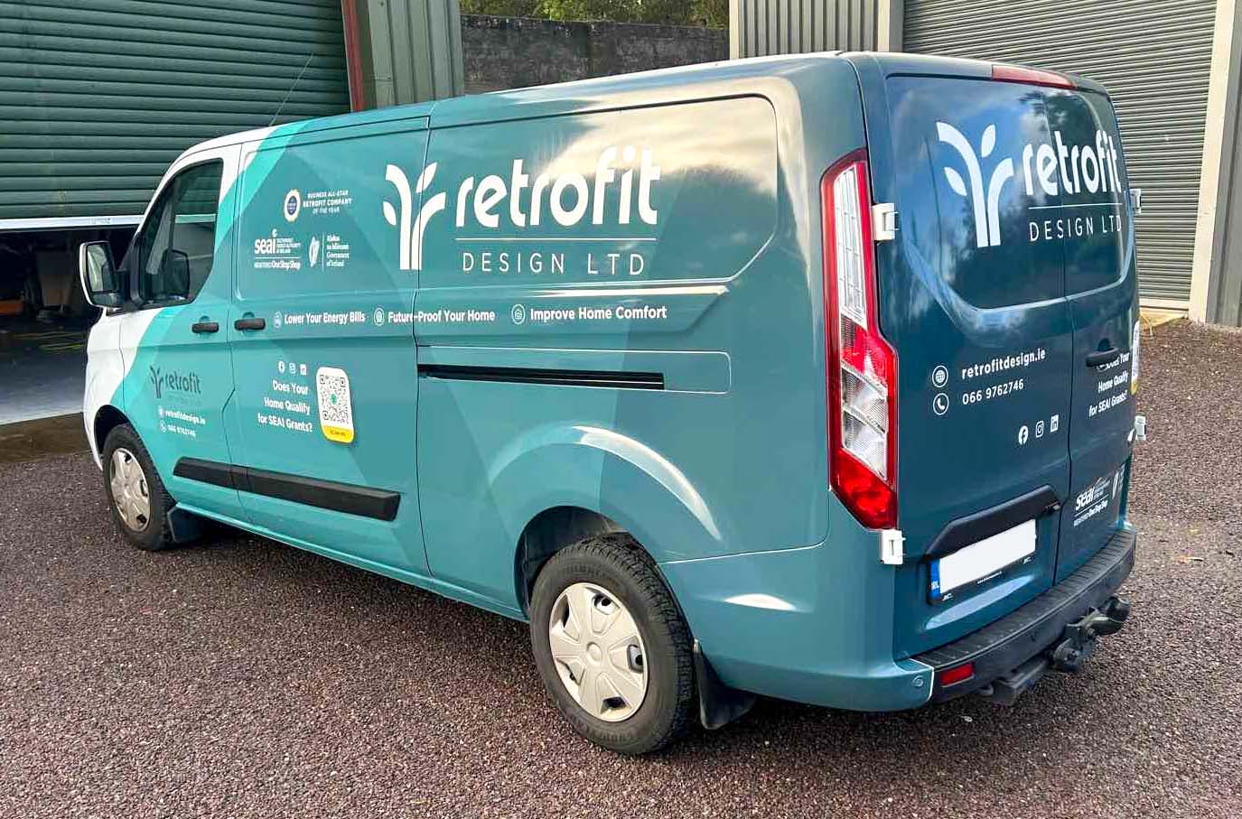 Retrofit Design Ltd branded van  SEAI One Stop Shop