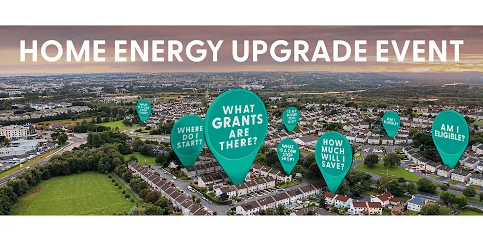 Retrofit Design team speaking with homeowners at SEAI home energy upgrade event in Killarney